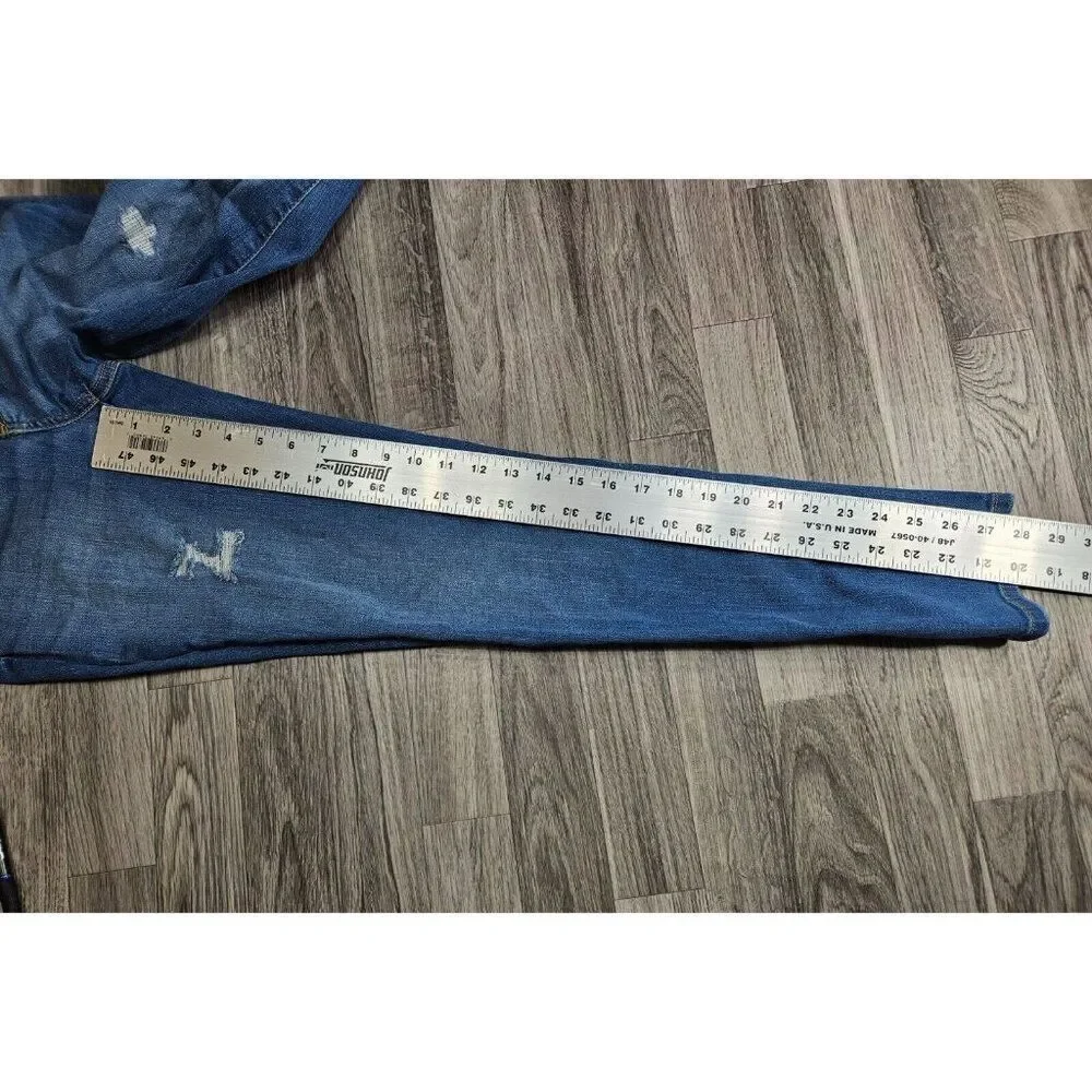 Universal Thread Womens Size 4 / 27 High Rise Skinny Distressed Denim Blue Jeans